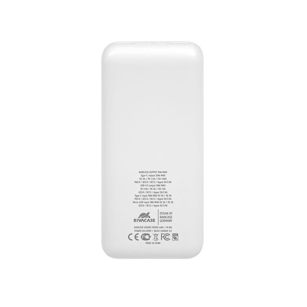 POWER BANK USB 20000MAH/VA2602 RIVACASE