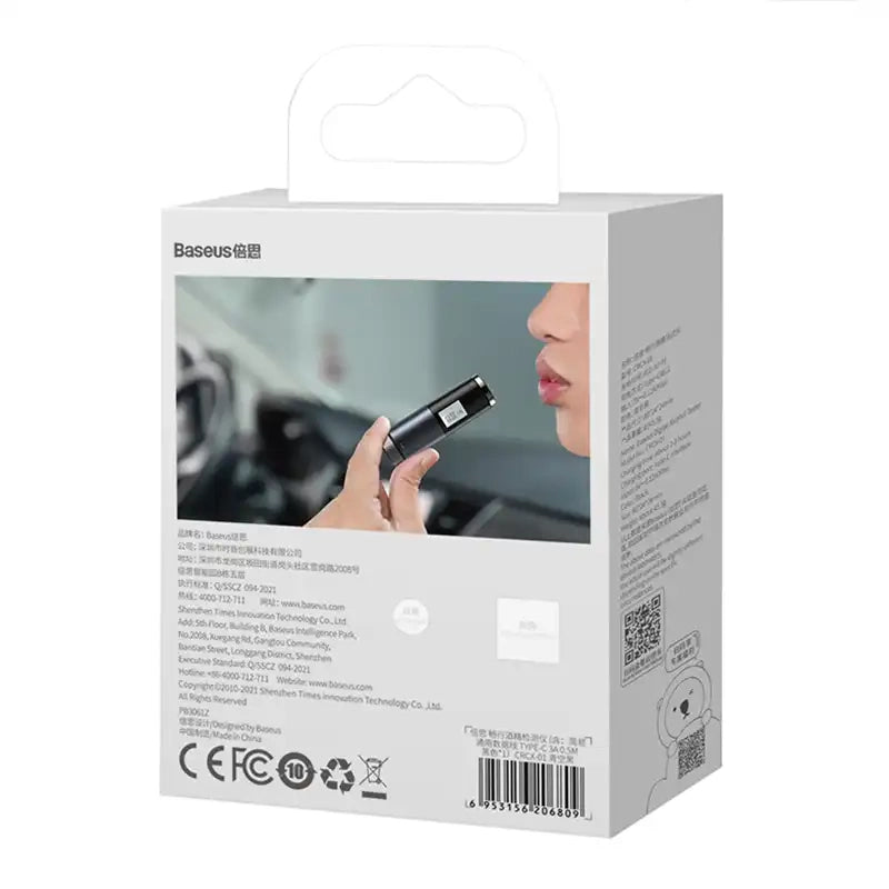 Breathless Electronic Breathalyzer with LCD Baseus (Black) - Product Image 9