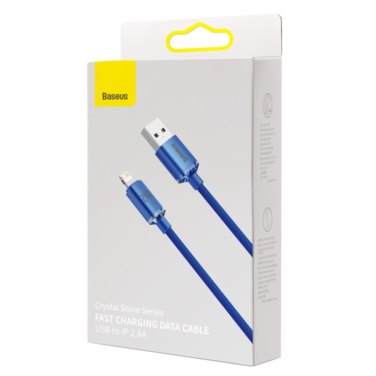 Baseus Crystal Shine cable USB to Lightning, 2.4A, 1.2m (blue) - Product Image 5