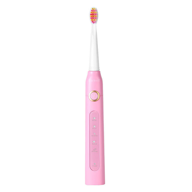 Sonic toothbrushes with head set and case FairyWill FW-507 (Black and pink) - Product Image 4