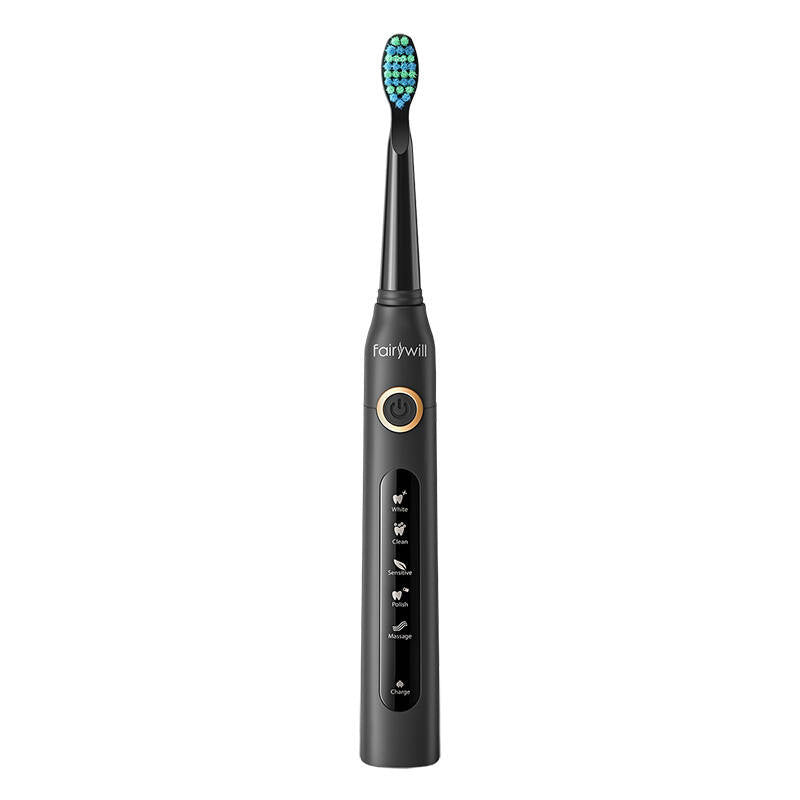 Sonic toothbrushes with head set and case FairyWill FW-507 (Black and white) - Product Image 3