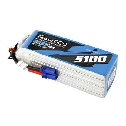 Akku GensAce 5100mAh 22,2V 80C 6S1P EC5