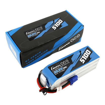 Akku GensAce 5100mAh 22,2V 80C 6S1P EC5