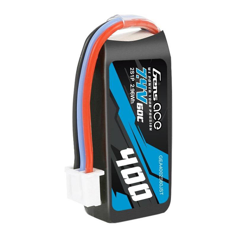 Batterie Gens Ace 400mAh 7,4V 60C 2S1P JST
