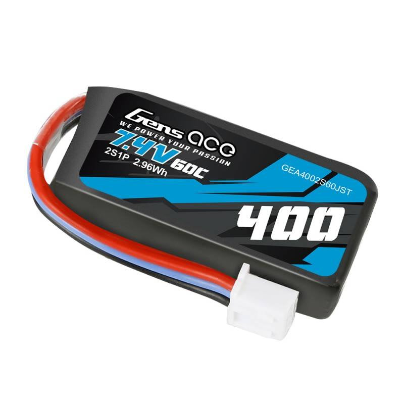 Batterie Gens Ace 400mAh 7,4V 60C 2S1P JST