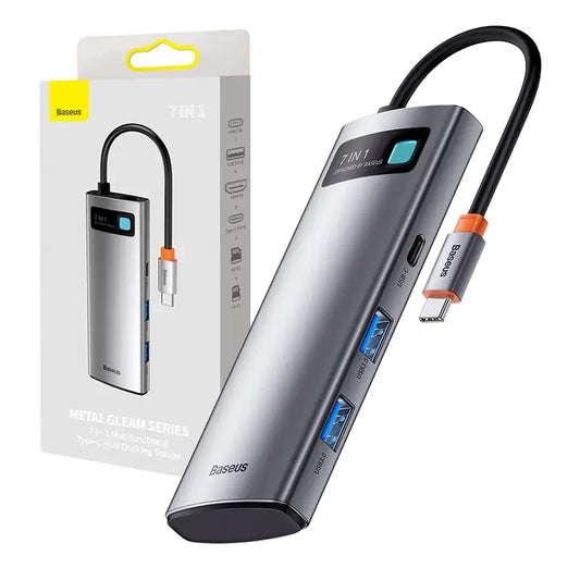 Baseus Hub Adapter 7in1 USB-C to 2x USB 3.0 + HDMI + USB-C PD - Product Image 1