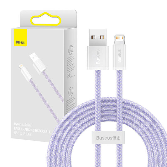Baseus Dynamic cable USB to Lightning, 2.4A, 2m (Purple) - Product Image 1