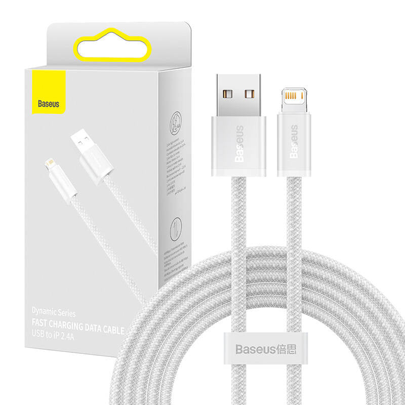 Baseus Dynamic cable USB to Lightning, 2.4A, 2m (White) - Product Image 6