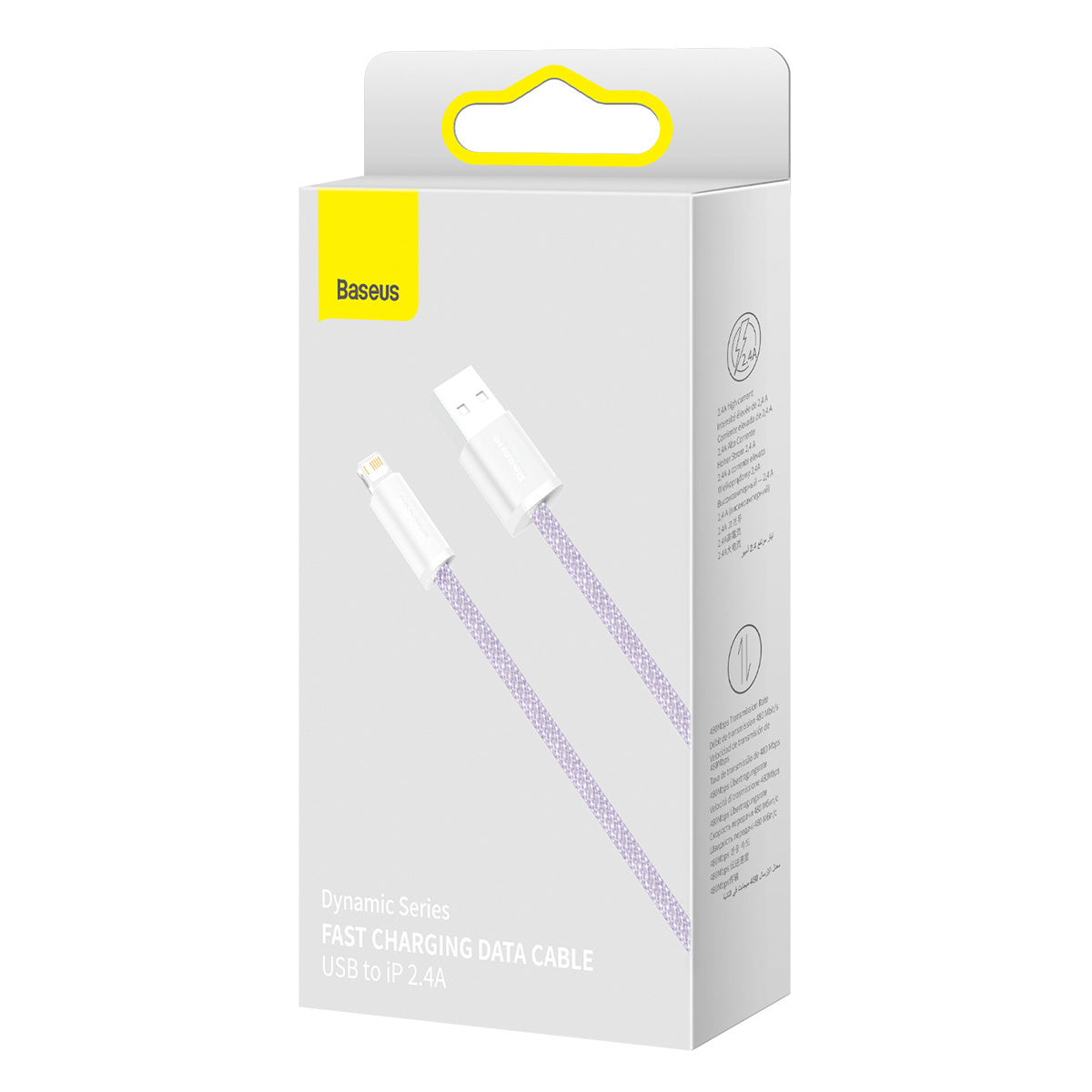 Baseus Dynamic cable USB to Lightning, 2.4A, 1m (purple) - Product Image 5