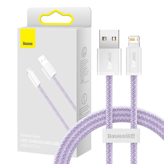 Baseus Dynamic cable USB to Lightning, 2.4A, 1m (purple) - Product Image 1