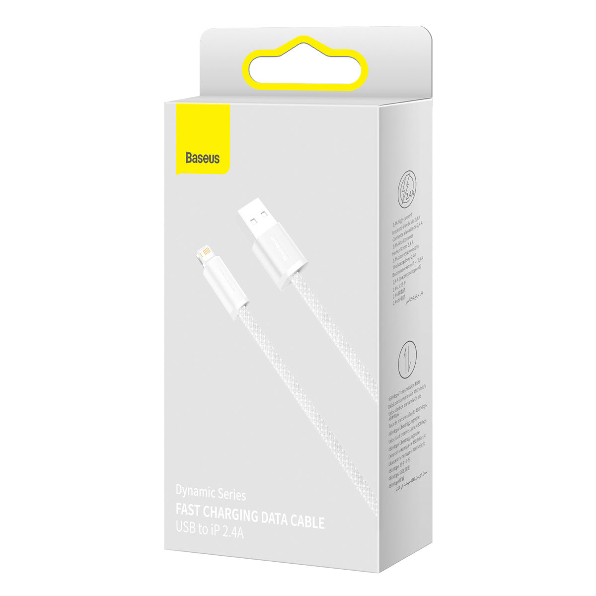Baseus Dynamic cable USB to Lightning, 2.4A, 1m (White) - Product Image 5