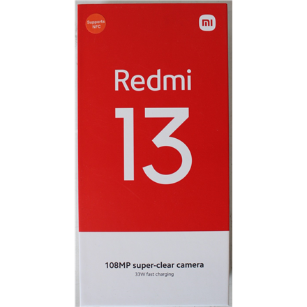 Xiaomi | Redmi | 13 | Midnight Black | 6.79 " | IPS LCD | 1080 x 2460 pixels | Mediatek | Internal RAM 8 GB | 256 GB | m