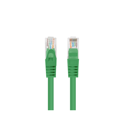 Lanberg Patchcord CAT.6 UTP 3M fluke passed 10-pack, Green | PCU6-20CC-0300-G