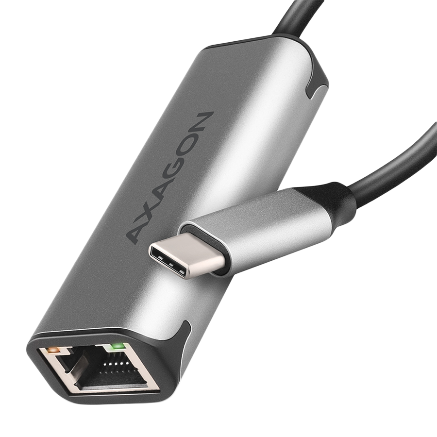 ADE-25RC SUPERSPEED USB-C 2.5 GIGABIT ETHERNETCompact aluminum USB-C 3.2 Gen 1 2.5 Gigabit Ethernet 10/100/1000/2500 Mbit ada