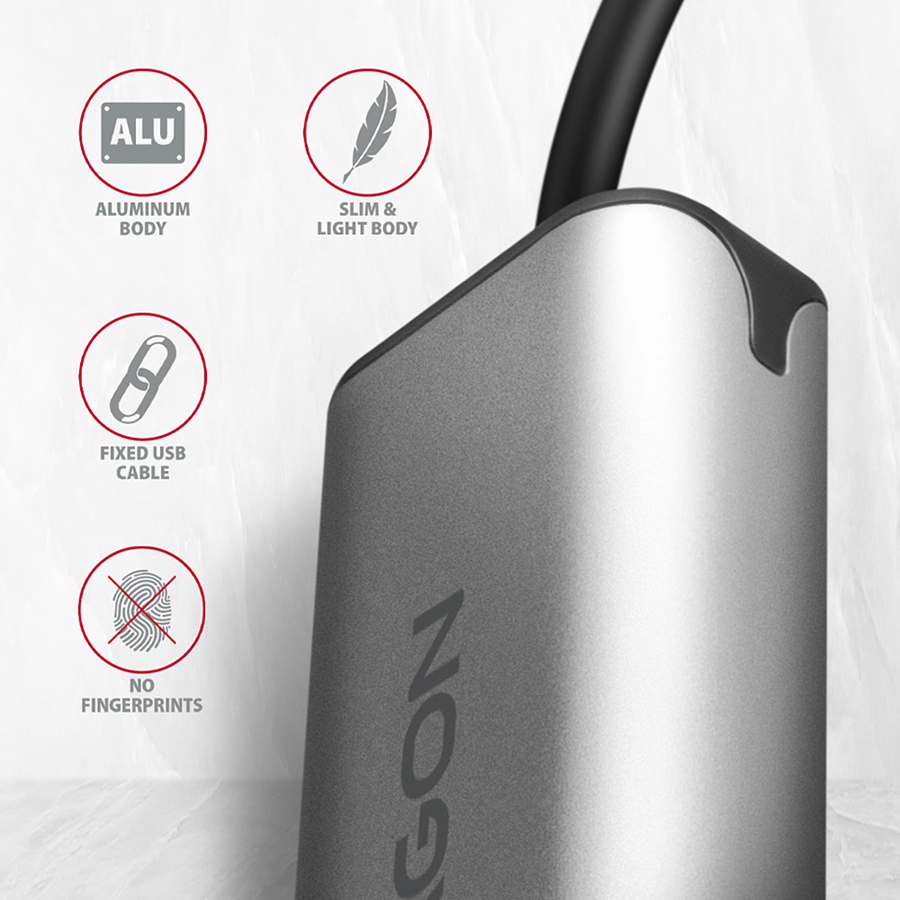 Axagon ADE-25R SUPERSPEED USB-A 2.5 GIGABIT ETHERNETCompact aluminum USB-A 3.2 Gen 1 2.5 Gigabit Ethernet 10/100/1000/2500 Mb