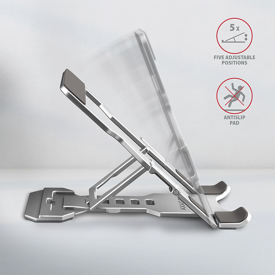 Axagon STND-M PHONE / TABLET STANDAluminum stand for 4“ – 10.5“ phones and tablets