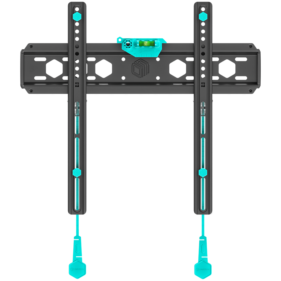 ONKRON Fixed TV Wall Mount for 32 to 65-inch Flat Panel TVs Digital Panels 56,8 kg, Black
