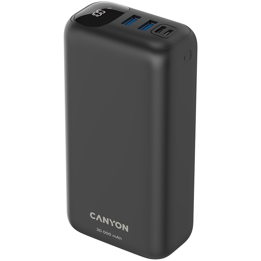 CANYON power bank PB-301 LED 30000 mAh PD 20W QC 3.0 Black