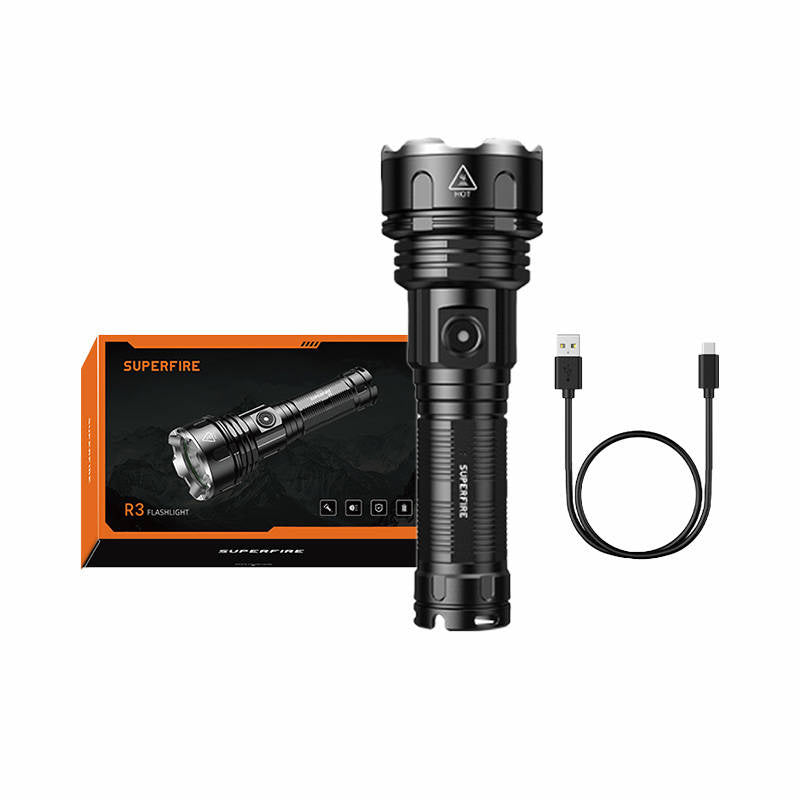 Superfire flashlight R3 P90, 2000lm, USB - Product Image 1
