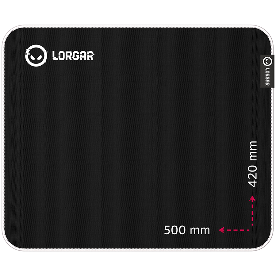 Lorgar Legacer 755, Gaming mouse pad, Ultra-gliding surface, Purple anti-slip rubber base, size: 500mm x 420mm x 3mm, weight 