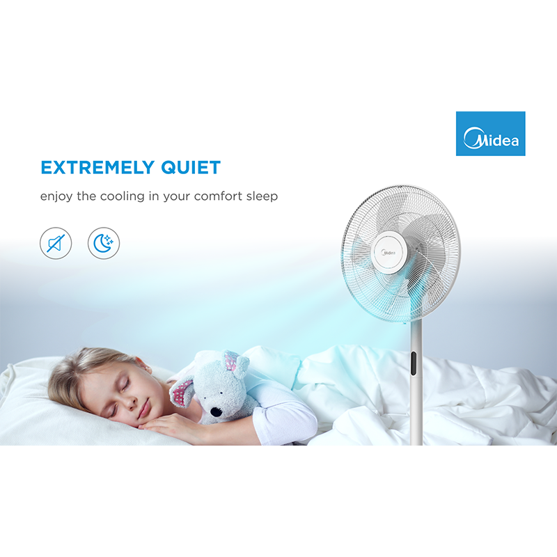 Stand fan, 48W, 40cm, 8 Speeds, 8H timer, LED display, electric control with remote, 3-in-1: Stand/Table/Table+Stand, control