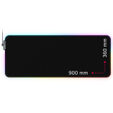 Lorgar Steller 919, Gaming mouse pad, High-speed surface, anti-slip rubber base, RGB backlight, USB connection, Lorgar WP Gam