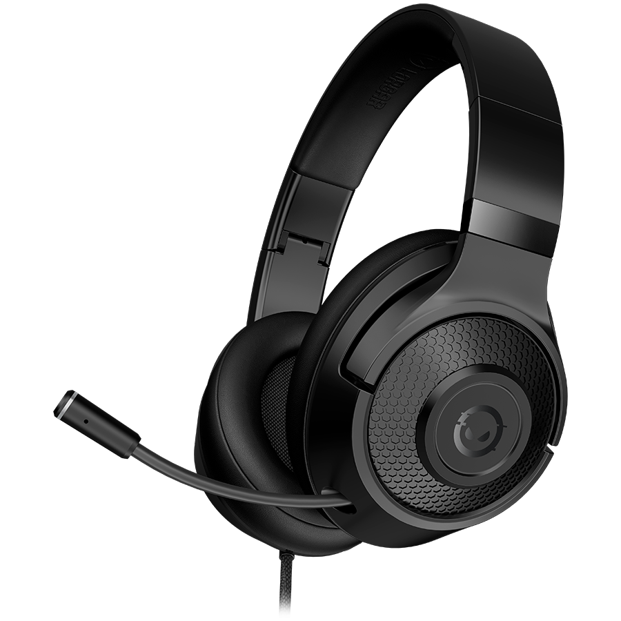 LORGAR Noah 101, Gaming headset with microphone, 3.5mm jack connection, cable length 2m, foldable design, PU leather ear pads