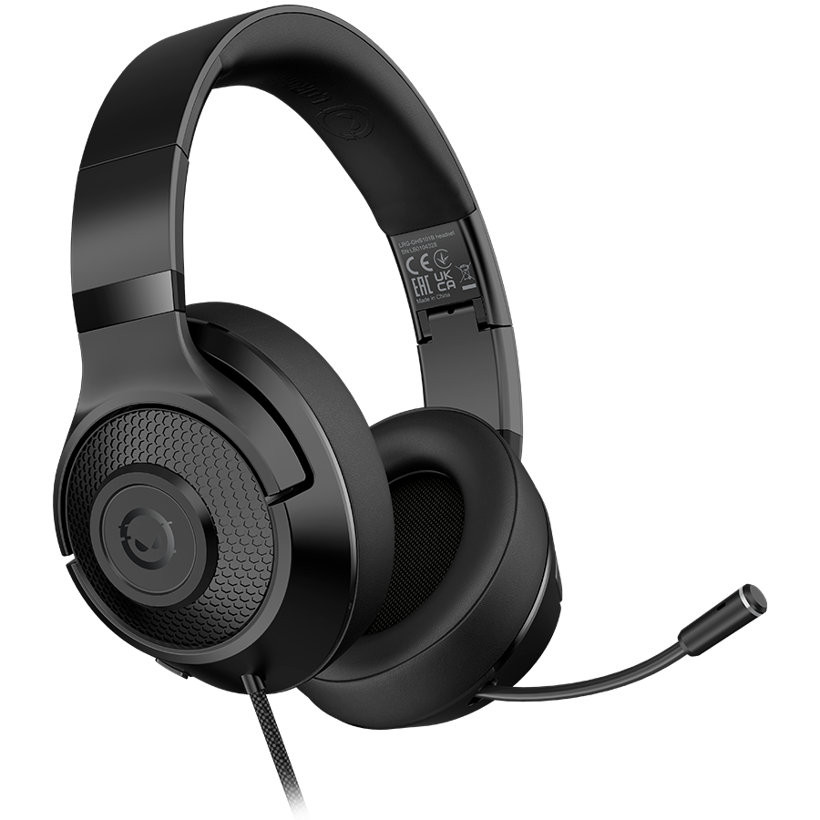 LORGAR Noah 101, Gaming headset with microphone, 3.5mm jack connection, cable length 2m, foldable design, PU leather ear pads