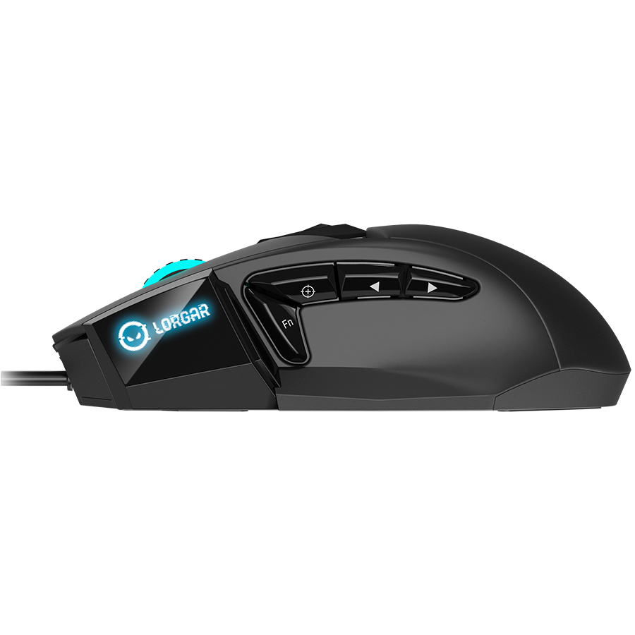 LORGAR Stricter 579, gaming mouse, 9 programmable buttons, Pixart PMW3336 sensor, DPI up to 12 000, 50 million clicks buttons