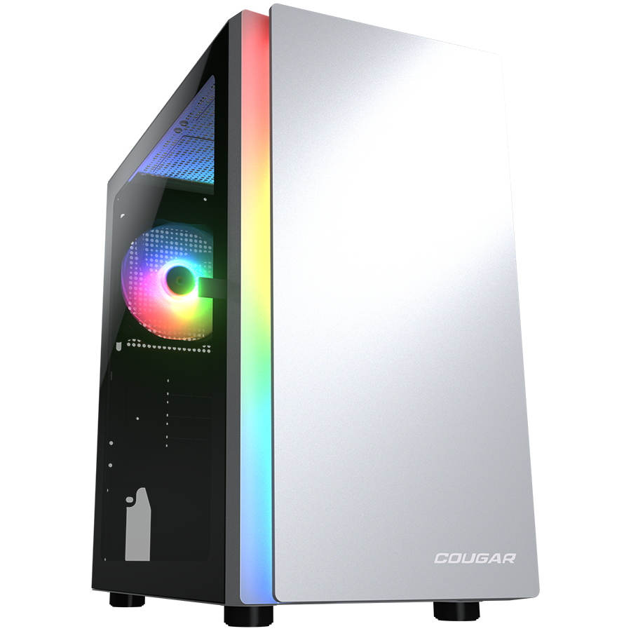 COUGAR PURITY RGB PC Case, Mini Tower, White — COUGAR GAMING