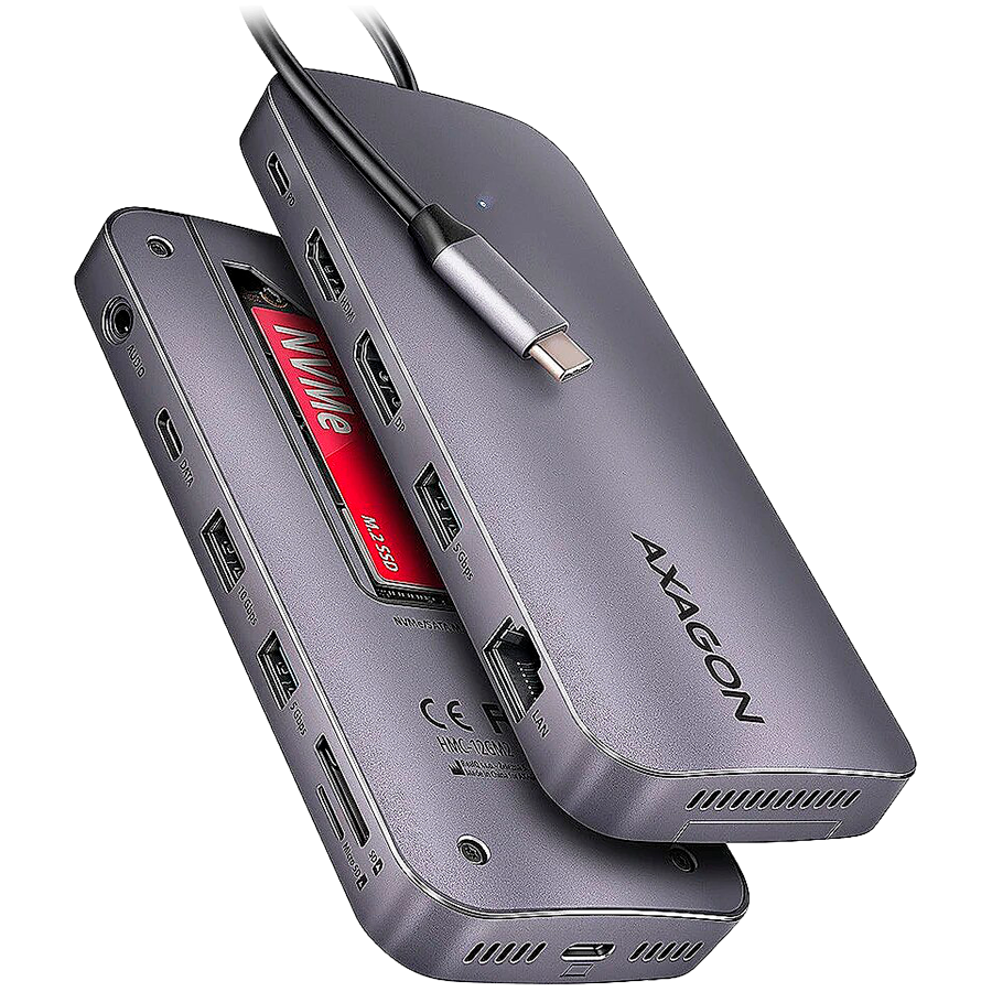 AXAGON Multiport USB-C 10Gbps hub