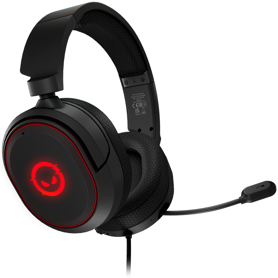 LORGAR Kaya 460, USB Gaming headset with microphone, CM108B, RGB backlight, Plug&Play, USB-A connection cable 2m, fabric ear 