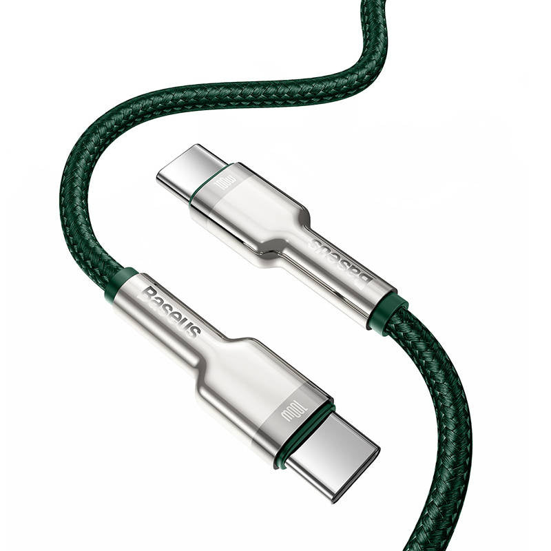 Cable USB-C to USB-C Baseus Cafule, 100W, 2m (green) - Product Image 8