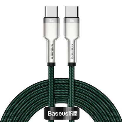 Cable USB-C to USB-C Baseus Cafule, 100W, 2m (green) - Product Image 2