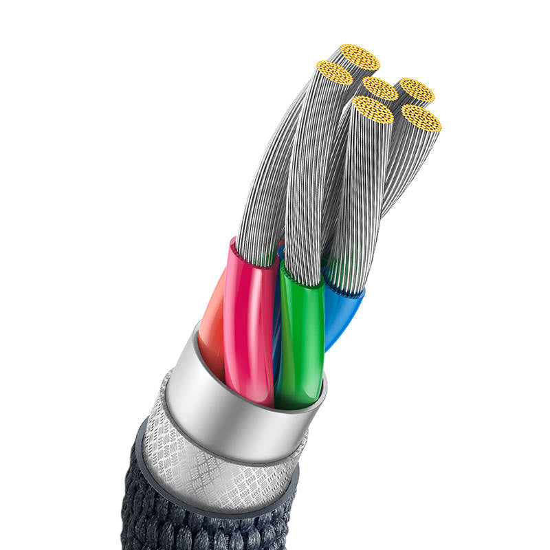 Baseus Crystal Shine cable USB to USB-C, 100W, 1.2m (black) - Product Image 5