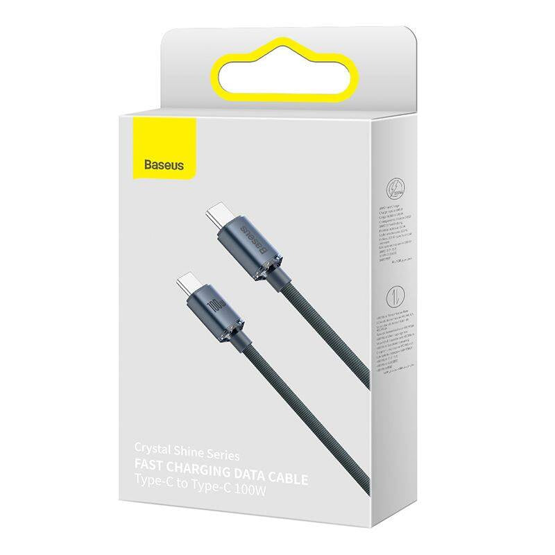 Baseus Crystal Shine cable USB-C to USB-C, 100W, 1.2m (black) - Product Image 16