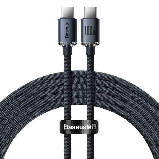 Baseus Crystal Shine cable USB-C to USB-C, 100W, 1.2m (black) - Product Image 2