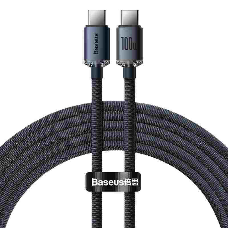 Baseus Crystal Shine cable USB-C to USB-C, 100W, 1.2m (black) - Product Image 10