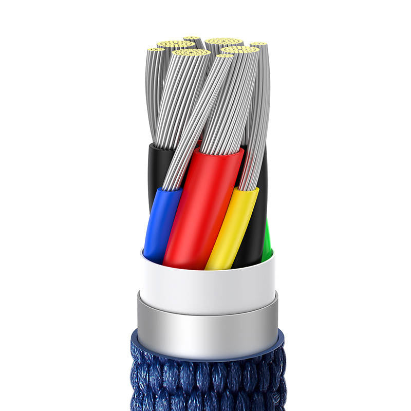Baseus Crystal Shine cable USB-C to USB-C, 100W, 2m (blue) - Product Image 4