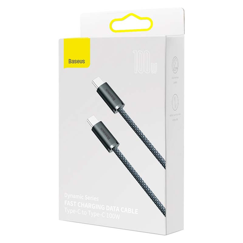 Cable USB-C to USB-C Baseus Dynamic Series, 100W, 2m (szary) - Product Image 4