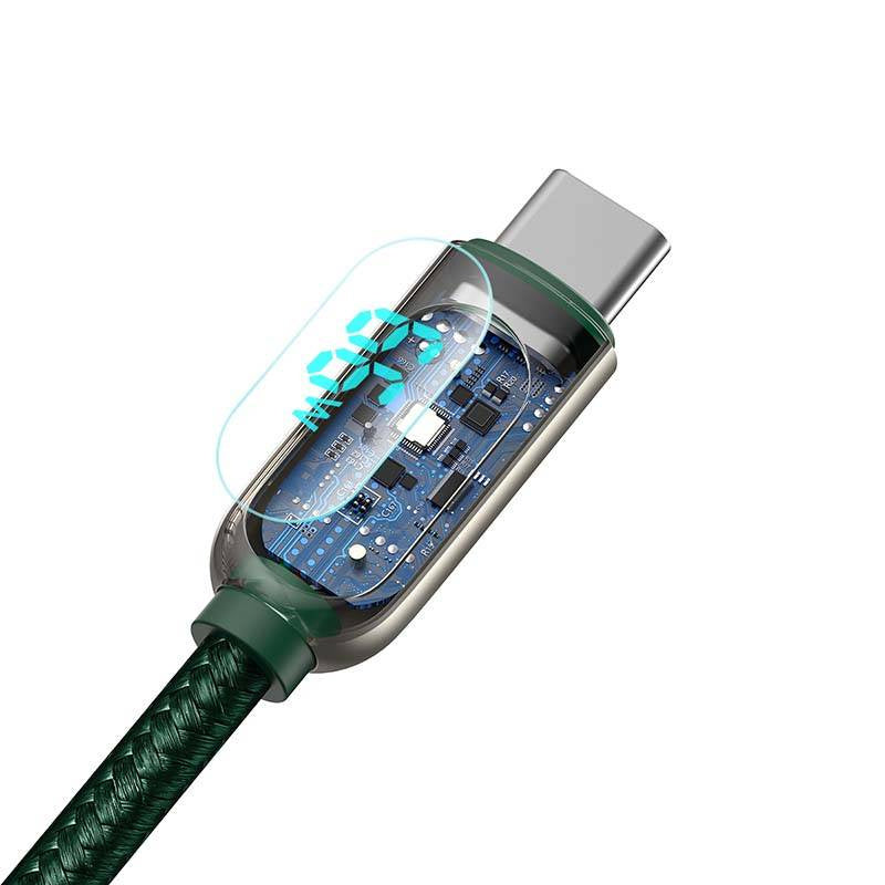 Baseus Display Cable USB to Type-C, 66W, 2m (green) - Product Image 5