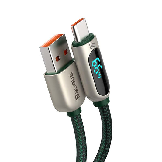 Baseus Display Cable USB to Type-C, 66W, 2m (green) - Product Image 2