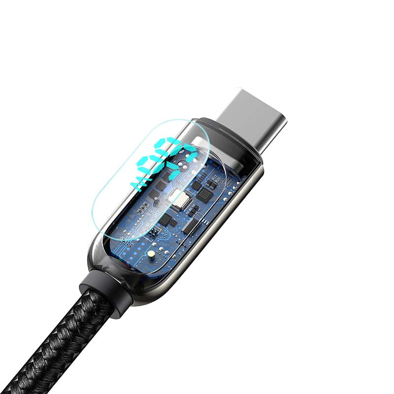 Baseus Display Cable USB to Type-C, 66W, 2m (black) - Product Image 4