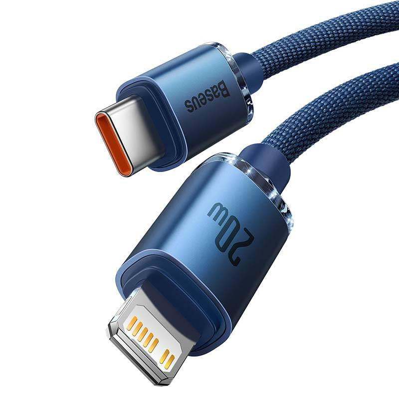 Baseus Crystal cable USB-C to Lightning, 20W, 1.2m (blue) - Product Image 3