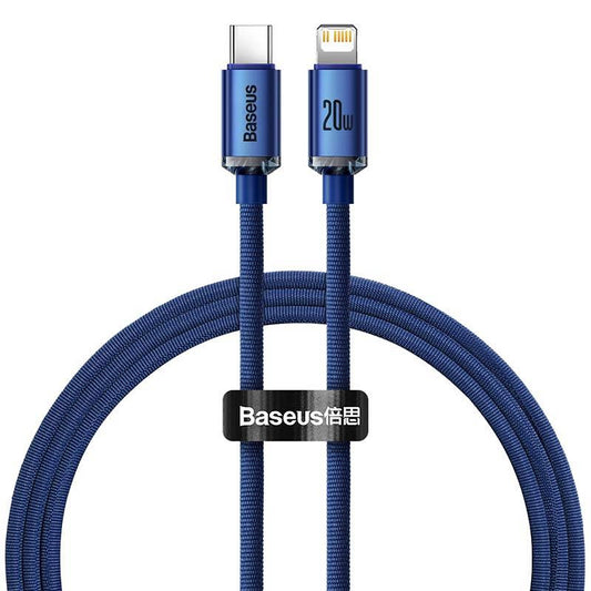 Baseus Crystal cable USB-C to Lightning, 20W, 1.2m (blue) - Product Image 2