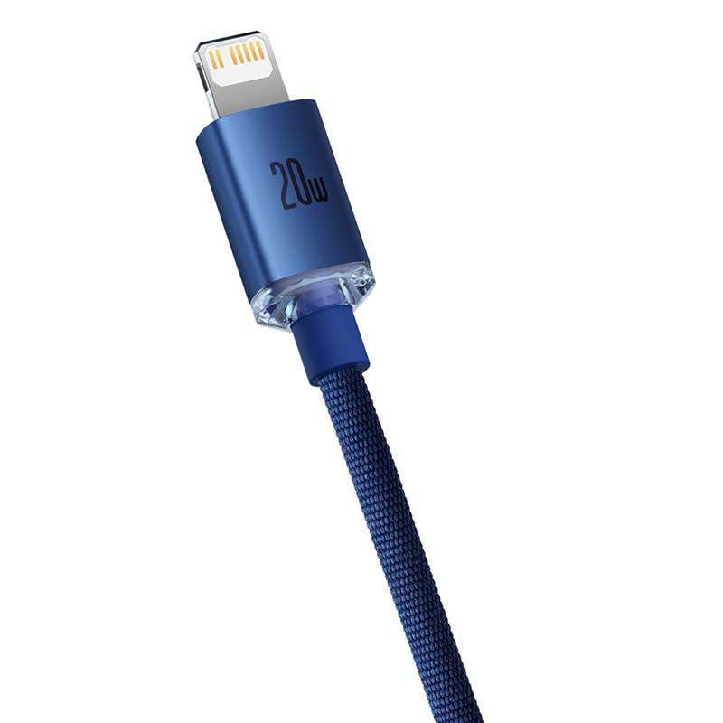 Baseus Crystal cable USB-C to Lightning, 20W, 1.2m (blue) - Product Image 4