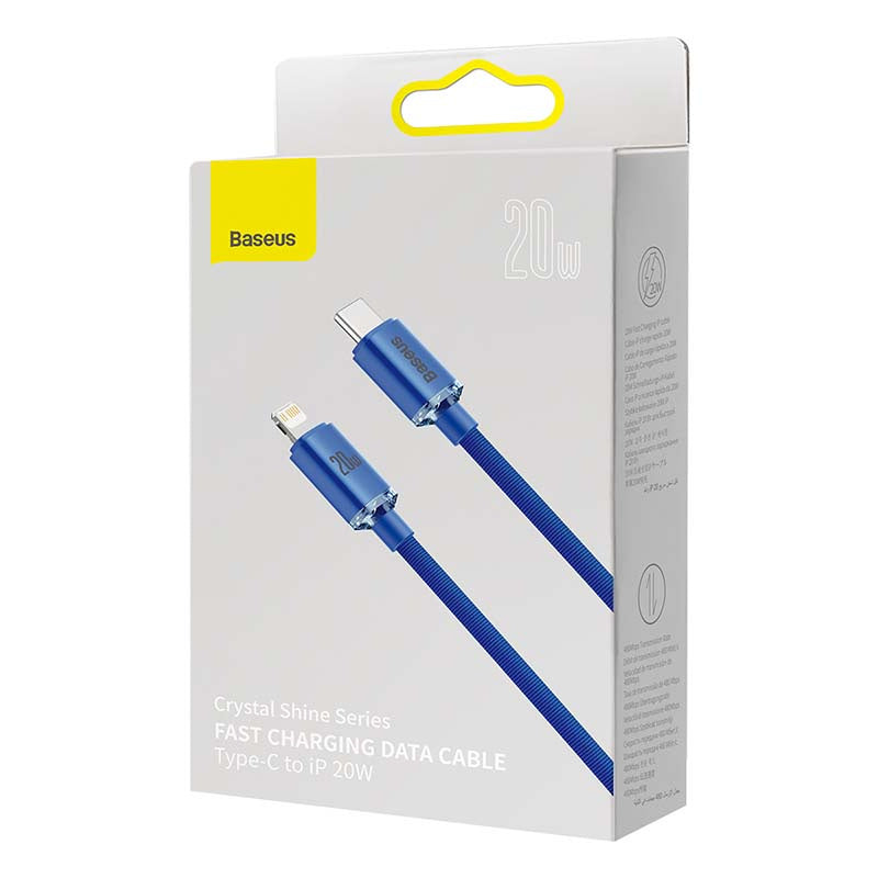 Baseus Crystal cable USB-C to Lightning, 20W, 1.2m (blue) - Product Image 6