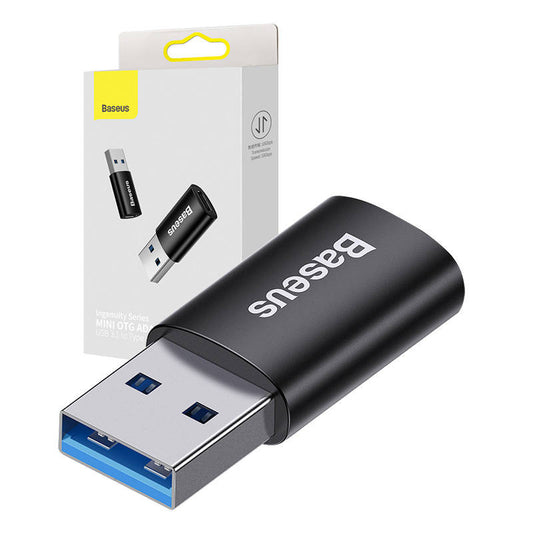 Baseus Ingenuity USB-A to USB-C adapter OTG (black) - Product Image 1