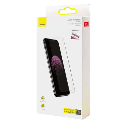 Baseus 0.3mm Full-glass Tempered Glass Film(2pcs pack) for iPhone X/XS/11 Pro 5.8inch - Product Image 6