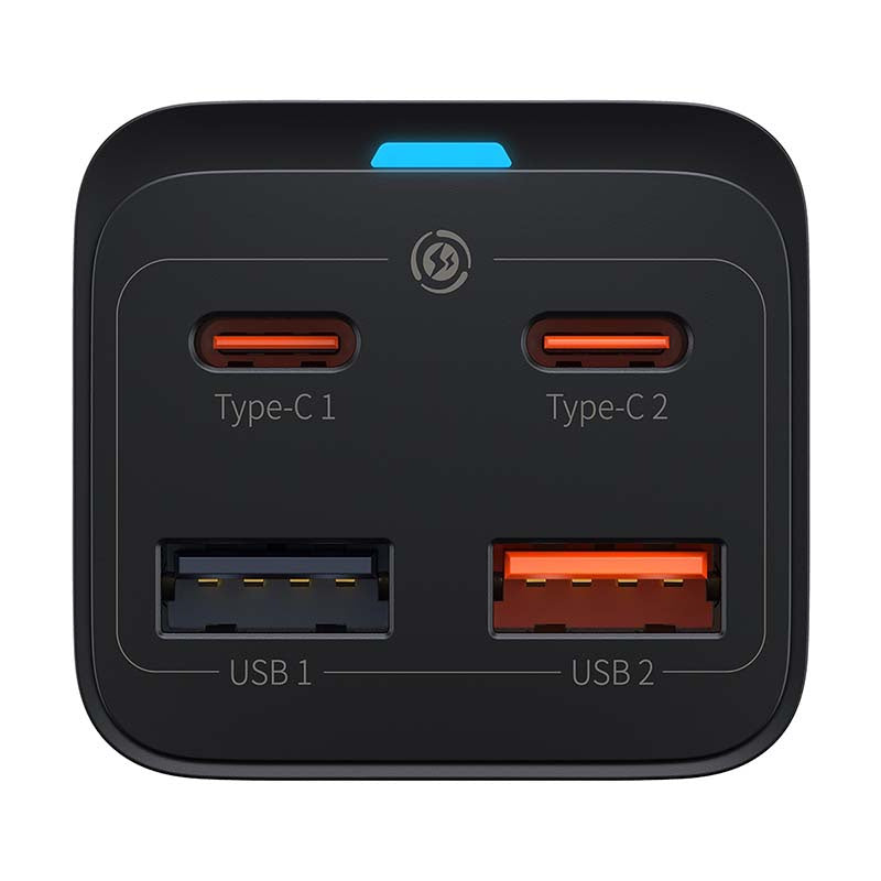 Quick Charger Baseus GaN3 Pro, 2x USB-C, 2x USB, 65W (black) - Product Image 5
